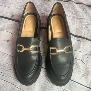 Rachel and Zoe Loafers - Like New (wore once) gold detail, 2” Heel - Size 7.5